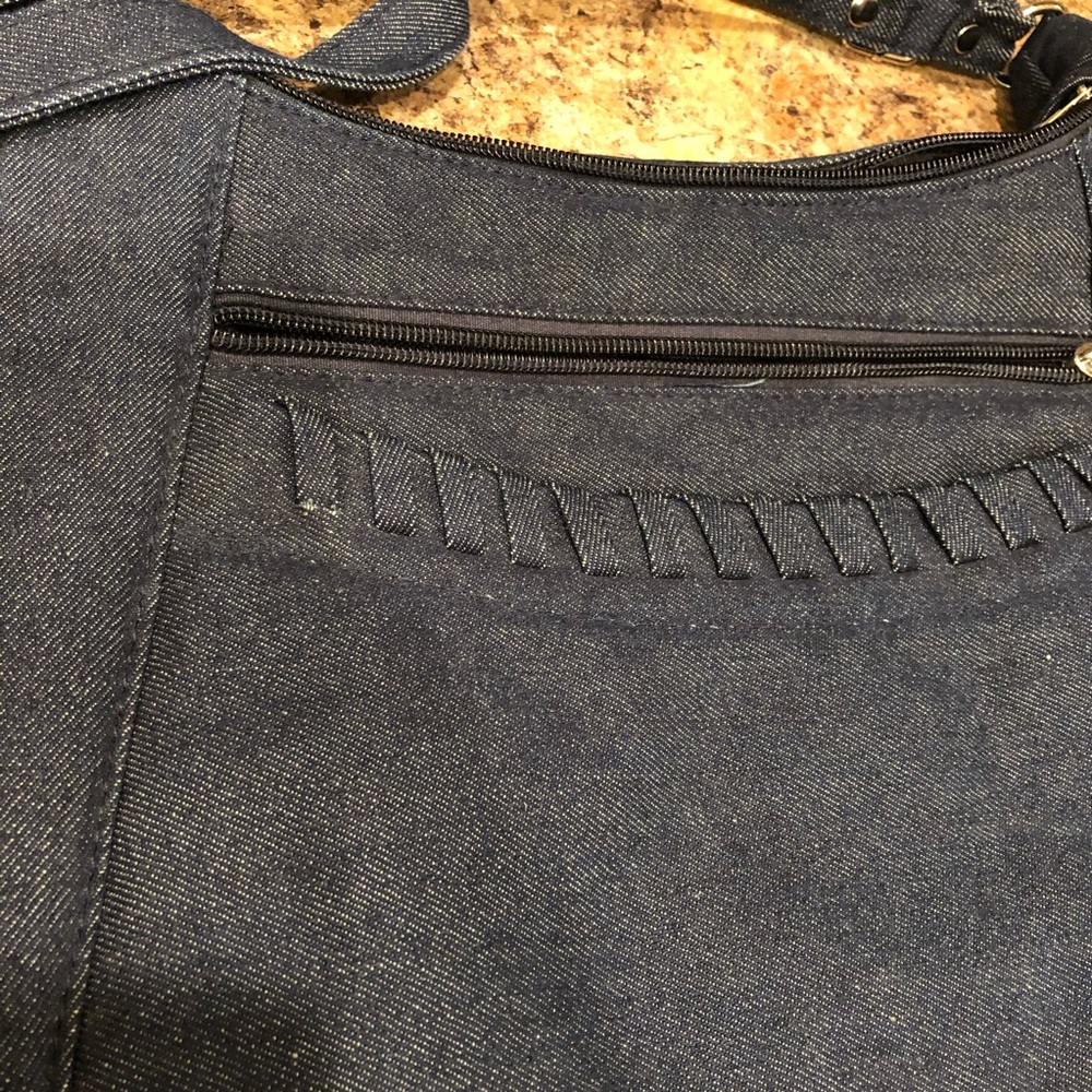 5/$25🔅Dark Denim EUC Crossbody/Shoulder Bag - Picture 2 of 4